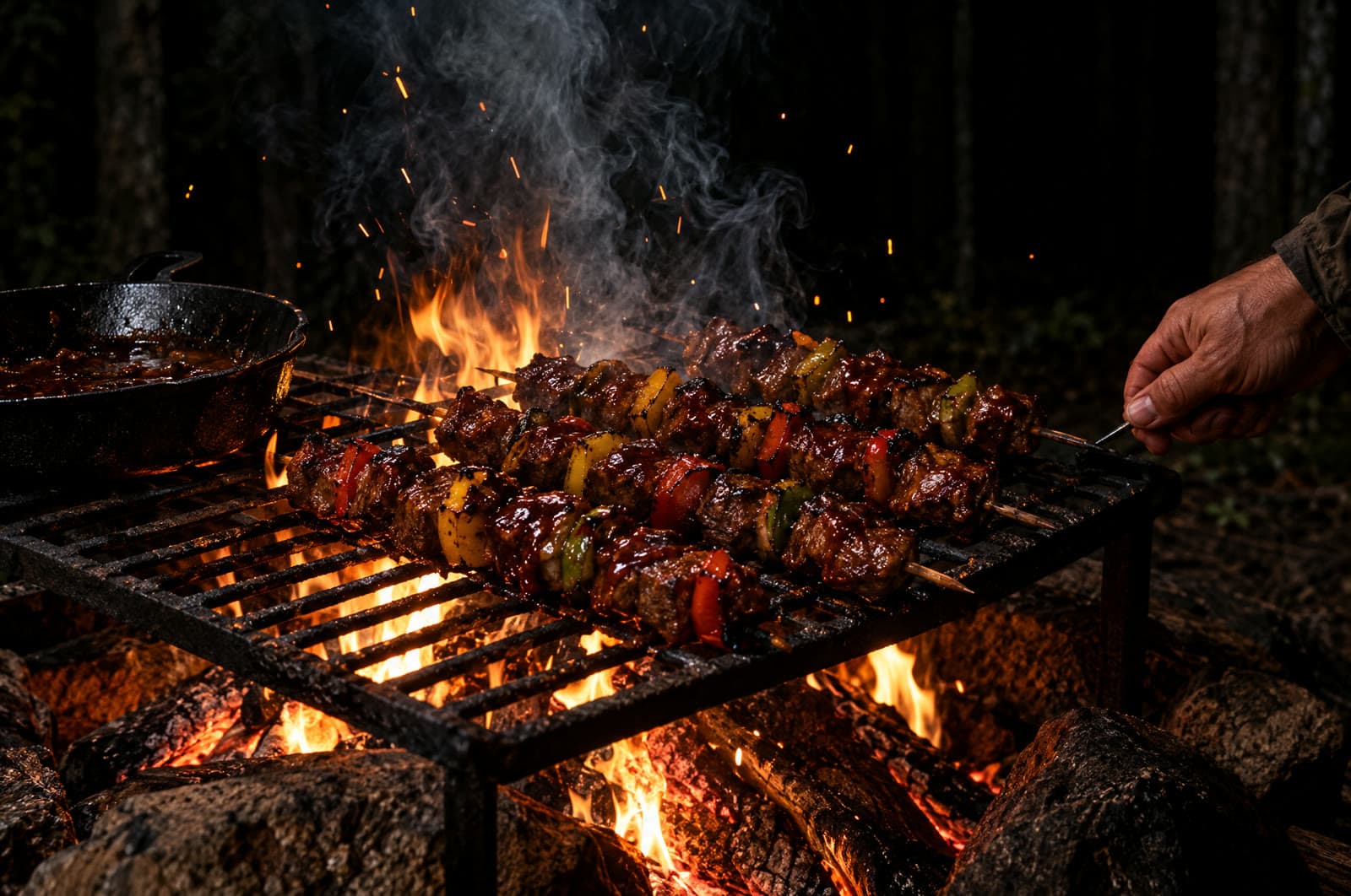 Campfire Beef Skewers