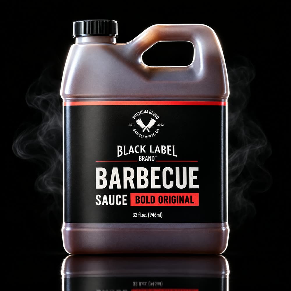 Black Label Bold Original barbecue sauce 32 oz jug