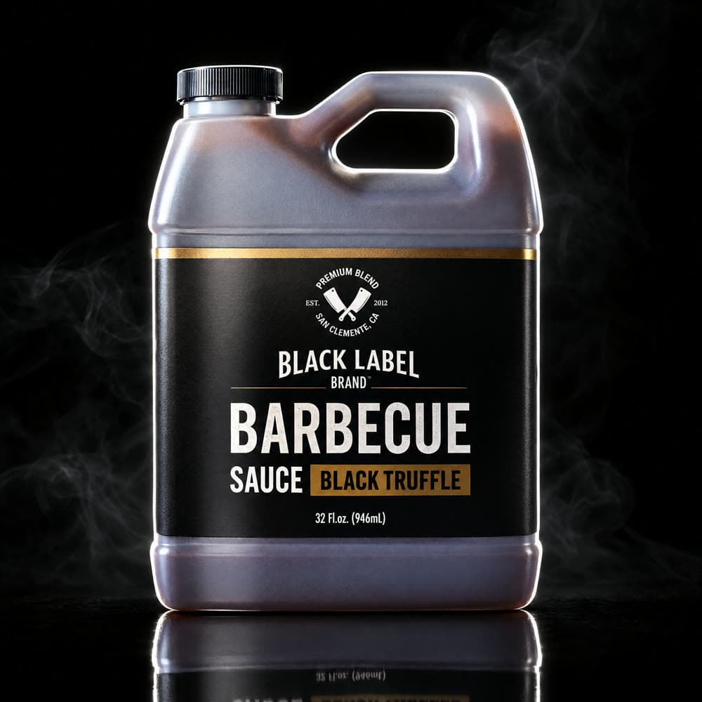Black Label Black Truffle barbecue sauce 32 oz jug