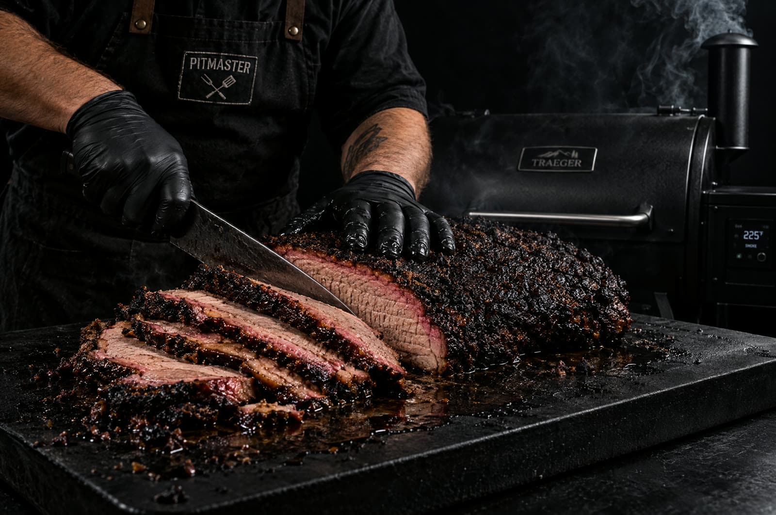 Pellet-Smoked Brisket